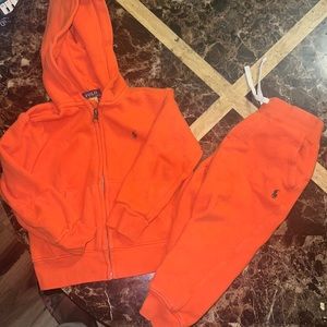 Polo sweatsuit for toddler
